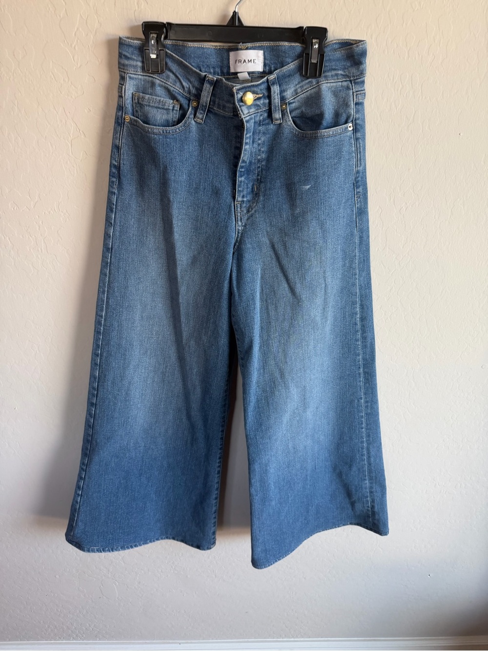 Frame Le Slim Palazzo High-Rise Wide Leg Jeans Size 26 - Picture 3 of 7